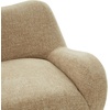 image:imageSAFAVIEH Couture Collection  Randal Olive Green Chenille Accent Chair Modern Sculptural Lounge Seating Fully Assembled SFV4878BLight Brown Chenille