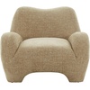image:imageSAFAVIEH Couture Collection  Randal Olive Green Chenille Accent Chair Modern Sculptural Lounge Seating Fully Assembled SFV4878BLight Brown Chenille
