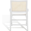 image:imageSAFAVIEH Couture Collection Colette Tropical Coastal Natural Solid Wood Rattan ArmchairWhiteNatural