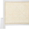 image:imageSAFAVIEH Couture Collection Colette Tropical Coastal Natural Solid Wood Rattan ArmchairWhiteNatural
