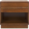 image:imageSAFAVIEH Couture Collection Deirdra Medium Oak 1Drawer 1 Shelf Nightstand Fully AssembledMedium Oak