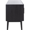 image:imageSAFAVIEH Couture Collection Doderick MidCentury Black 4Door Entertainment Media Stand Fits up to a 65 Flatscreen TVBlack