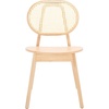 image:imageSAFAVIEH Couture Collection Kristianna Tropical Coastal BlackNatural Rattan Round Back Chair Set of 2Natural