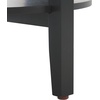 image:imageSAFAVIEH Couture Collection Leonardi Natural Brown Round Top Accent TableBlack