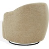 image:imageSAFAVIEH Couture Collection Peitra Oatmeal Boucle Accent Chair Fully AssembledLight Brown