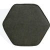 image:imageSAFAVIEH Couture Collection Rosaria Dark Green Chenille Upholstered Hexagon Shape Ottoman Foot Stool Accent Pouf Fully AssembledDark Green