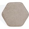 image:imageSAFAVIEH Couture Collection Rosaria Dark Green Chenille Upholstered Hexagon Shape Ottoman Foot Stool Accent Pouf Fully AssembledTaupe