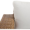 image:imageSAFAVIEH Couture Outdoor  Margarita Wicker Sofa  Brown amp White  Performance Linen amp Aluminum Frame  Ideal for Patio Deck Porch Backyard 945W x 335D x 272H CPT2102ANaturalWhite