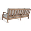 image:imageSAFAVIEH Couture Outdoor  Martinique 3Seat Sofa  Natural amp Dark Brown  Solid Wood  Slatted Coastal Design  Ideal for Patio Deck Porch Backyard 183 Seat Height CPT1013GNaturalGrey