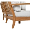 image:imageSAFAVIEH Couture Outdoor  Martinique 3Seat Sofa  Natural amp Dark Brown  Solid Wood  Slatted Coastal Design  Ideal for Patio Deck Porch Backyard 183 Seat Height CPT1013GWhiteNatural Teak