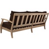 image:imageSAFAVIEH Couture Outdoor  Martinique 3Seat Sofa  Natural amp Dark Brown  Solid Wood  Slatted Coastal Design  Ideal for Patio Deck Porch Backyard 183 Seat Height CPT1013GNaturalDark Brown