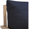 image:imageSAFAVIEH Couture Outdoor  Martinique 3Seat Sofa  Natural amp Dark Brown  Solid Wood  Slatted Coastal Design  Ideal for Patio Deck Porch Backyard 183 Seat Height CPT1013GNaturalNavy