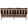 image:imageSAFAVIEH Couture Outdoor  Martinique 3Seat Sofa  Natural amp Dark Brown  Solid Wood  Slatted Coastal Design  Ideal for Patio Deck Porch Backyard 183 Seat Height CPT1013GNaturalDark Brown
