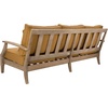 image:imageSAFAVIEH Couture Outdoor  Martinique 3Seat Sofa  Natural amp Dark Brown  Solid Wood  Slatted Coastal Design  Ideal for Patio Deck Porch Backyard 183 Seat Height CPT1013GNaturalBrown