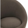 image:imageSAFAVIEH Couture Pippa Faux Lamb Wool Swivel ChairDark GreySilver
