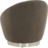 image:imageSAFAVIEH Couture Pippa Faux Lamb Wool Swivel ChairDark GreySilver