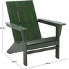 image:imageSAFAVIEH Outdoor  Alton Adirondack Chair  Green Solid Wood  Weather Resistant  Ideal for Patio Deck Backyard 3031 W x 3201 D x 3465 H PAT6801DGreen
