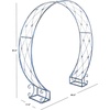 image:imageSAFAVIEH Outdoor  Mizell Iron Moon Gateway Garden Arbor  Antique White Iron Metal  Architectural Circular Gateway Design  Ideal for Garden Yard Patio Entryway 80W x 17D x 834H PAT5036AMossy Blue