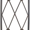 image:imageSAFAVIEH Outdoor  Mizell Iron Moon Gateway Garden Arbor  Antique White Iron Metal  Architectural Circular Gateway Design  Ideal for Garden Yard Patio Entryway 80W x 17D x 834H PAT5036ABlack Rust