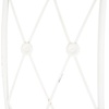 image:imageSAFAVIEH Outdoor  Mizell Iron Moon Gateway Garden Arbor  Antique White Iron Metal  Architectural Circular Gateway Design  Ideal for Garden Yard Patio Entryway 80W x 17D x 834H PAT5036AAntique White