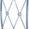 image:imageSAFAVIEH Outdoor  Mizell Iron Moon Gateway Garden Arbor  Antique White Iron Metal  Architectural Circular Gateway Design  Ideal for Garden Yard Patio Entryway 80W x 17D x 834H PAT5036AMossy Blue