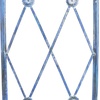 image:imageSAFAVIEH Outdoor  Mizell Iron Moon Gateway Garden Arbor  Antique White Iron Metal  Architectural Circular Gateway Design  Ideal for Garden Yard Patio Entryway 80W x 17D x 834H PAT5036AMossy Blue
