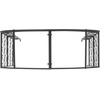 image:imageSAFAVIEH Outdoor  Pagan Victorian Garden Arch  Black Iron Trellis Arbor  Decorative Climbing Plant Support for Garden Lawn amp Walkway 48 W x 185 D x 84 H PAT5007EBlack