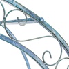 image:imageSAFAVIEH Outdoor  Pagan Victorian Garden Arch  Black Iron Trellis Arbor  Decorative Climbing Plant Support for Garden Lawn amp Walkway 48 W x 185 D x 84 H PAT5007EMossy Blue
