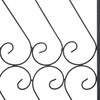 image:imageSAFAVIEH Outdoor  Pagan Victorian Garden Arch  Black Iron Trellis Arbor  Decorative Climbing Plant Support for Garden Lawn amp Walkway 48 W x 185 D x 84 H PAT5007EBlack