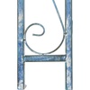 image:imageSAFAVIEH Outdoor  Pagan Victorian Garden Arch  Black Iron Trellis Arbor  Decorative Climbing Plant Support for Garden Lawn amp Walkway 48 W x 185 D x 84 H PAT5007EMossy Blue