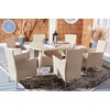 image:imageSAFAVIEH Outdoor Collection Challe NaturalWhite Dining Set PAT7702D3BXBeige  White