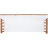 image:imageSAFAVIEH Outdoor Collection Finnick Grey Acacia WoodBeige Cushion Bench Fully AssembledNaturalBeige