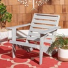 image:imageSAFAVIEH Outdoor Collection Lanty Ash Grey Acacia Solid Wood Adirondack ChairAsh Grey