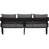 image:imageSAFAVIEH Outdoor Collection Viola Black amp Grey Curved Back 3Seater SofaBlackGrey