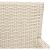 image:imageSAFAVIEH Outdoor Collection Viora NaturalWhite LoveseatBeigeWhite