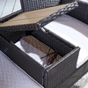 image:imageSAFAVIEH Outdoor Collection Viora NaturalWhite LoveseatBlackWhite