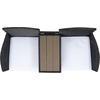 image:imageSAFAVIEH Outdoor Collection Viora NaturalWhite LoveseatBlackWhite