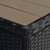 image:imageSAFAVIEH Outdoor Collection Viora NaturalWhite LoveseatBlackWhite