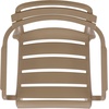image:imageSAFAVIEH Outdoor Patio Furniture Collection  Sarah White Stacking Dining Armchair Set of 2 Fully Assembled Outdoor Chairs Modern Slatted Design WeatherResistant Patio Seating PAT4703CSET2Beige