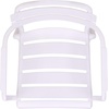 image:imageSAFAVIEH Outdoor Patio Furniture Collection  Sarah White Stacking Dining Armchair Set of 2 Fully Assembled Outdoor Chairs Modern Slatted Design WeatherResistant Patio Seating PAT4703CSET2White