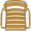 image:imageSAFAVIEH Outdoor Patio Furniture Collection  Sarah White Stacking Dining Armchair Set of 2 Fully Assembled Outdoor Chairs Modern Slatted Design WeatherResistant Patio Seating PAT4703CSET2Yellow