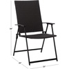 image:imageSAFAVIEH Outdoor Patio Furniture Collection  Simon Textilene Folding Chair PAT6901BlackBlack