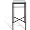 image:imageSafavieh American Homes Collection Viggo Antique Gold Glass Couture Side TableBlack