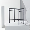 image:imageSafavieh American Homes Collection Viggo Antique Gold Glass Couture Side TableBlack