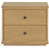 image:imageSAFAVIEH Couture  Octavian Rope Detail Nightstand  Brown Oak  2Drawer Storage  Fully Assembled Solid Wood  Ideal for Bedroom Guest Room 30 W x 18 D x 26 H SFV2233ABrown Oak