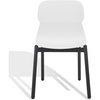 image:imageSAFAVIEH Couture Collection Abbie Retro Black Molded Plastic Dining Chair Set of 2WhiteBlack