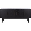 image:imageSAFAVIEH Couture Collection Doderick MidCentury Black 4Door Entertainment Media Stand Fits up to a 65 Flatscreen TVBlack