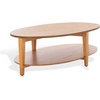 image:imageSAFAVIEH Couture Collection Leonardi Black Oval Coffee TableNatural
