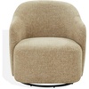 image:imageSAFAVIEH Couture Collection Peitra Oatmeal Boucle Accent Chair Fully AssembledLight Brown