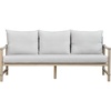 image:imageSAFAVIEH Couture Outdoor Patio Furniture Collection  Dorianna 3Seater Sofa Sand amp Beige Woven Rope and Removable Cushions CPT4005ASandBeige